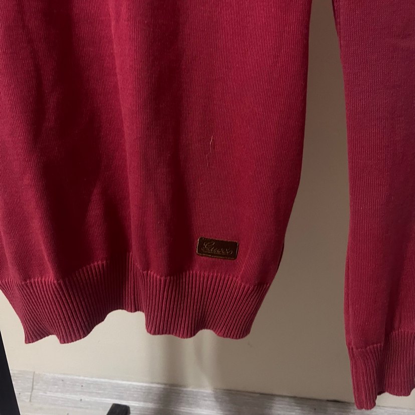 Pembe kadın Trıko İnce Örgü Sweatshirt - Görsel 4