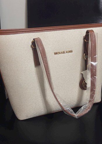 Bej Deri Michael Kors Kadın Omuz Çantası - Görsel 4