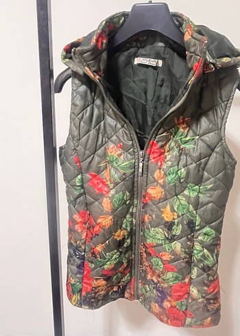 Çiçek Desenli Kolsuz Bohem Mont - Görsel 4