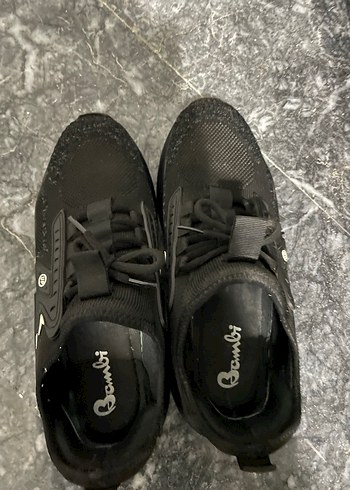 Siyah Yılan Desenli erkek Spor Ayakkabı - Görsel 4