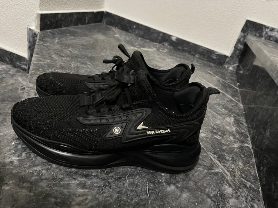 Siyah Yılan Desenli erkek Spor Ayakkabı - Görsel 2