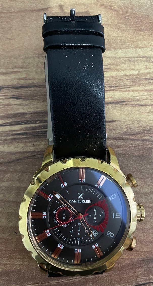 Daniel Klein Erkek Altın Renkli Biker Saat - Görsel 2