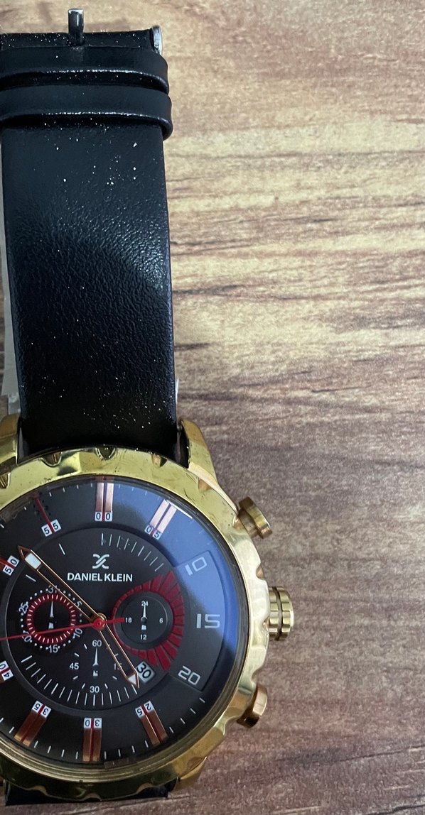 Daniel Klein Erkek Altın Renkli Biker Saat - Görsel 3