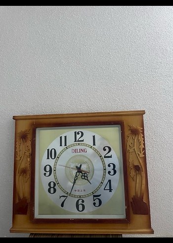 Bej Ahşap duvar Saati - Görsel 2