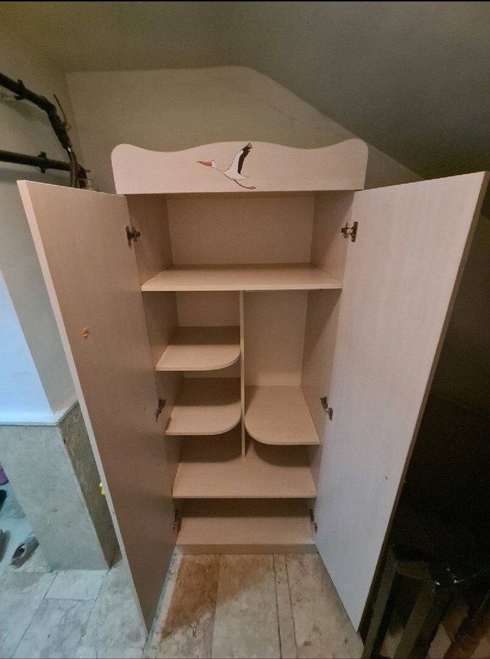 Renkli Zürafa Desenli Çocuk Dolabı - Görsel 4