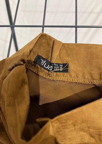 Kadın Süet Midi Etek - Görsel 3