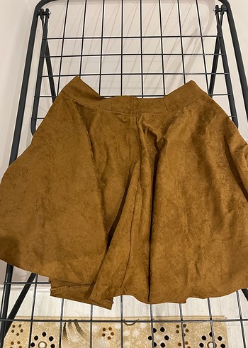 Kadın Süet Midi Etek - Görsel 2