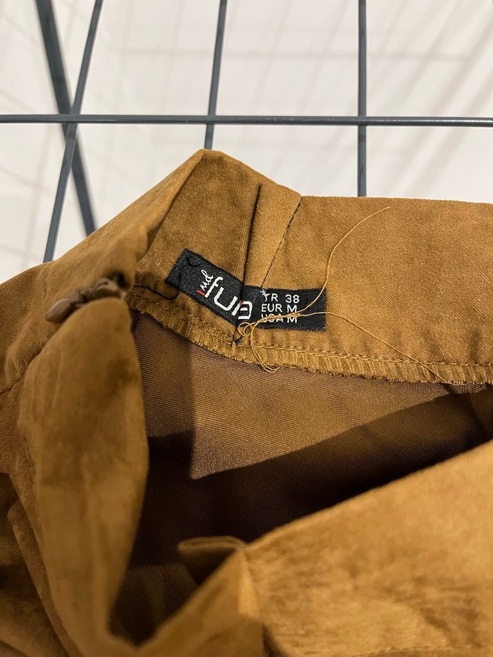 Kadın Süet Midi Etek - Görsel 3