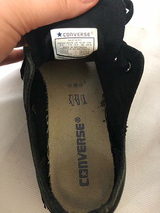 38 Beden siyah Renk Converse Siyah spor ayakkabı
