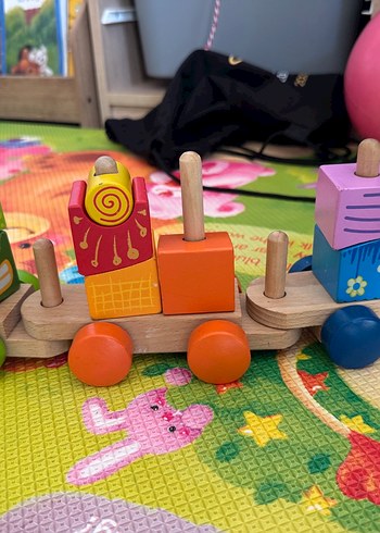 Diğer Hape Ahsap Bloklu Tren Oyuncak