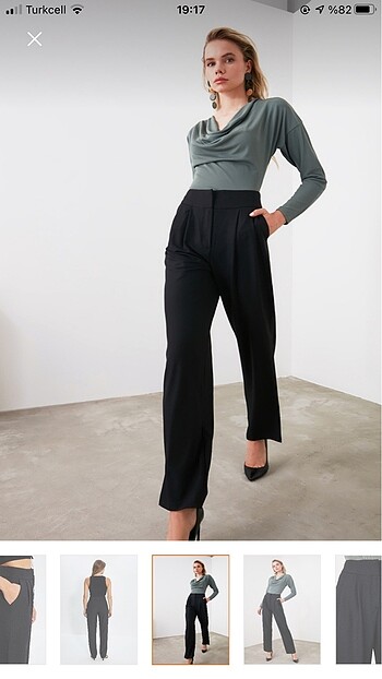 Wide leg Trendyolmilla kumaş pantolon