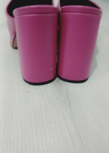 Pembe Platform Topuklu Kadın Terlik - Görsel 3