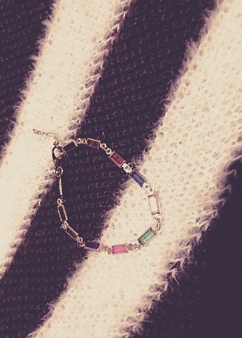 El Yapımı Renkli Boncuklu Kadın Bileklik - Görsel 2