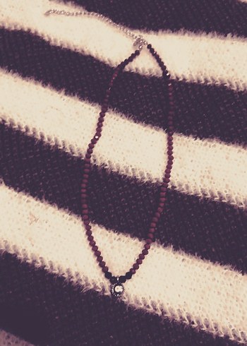 El Yapımı Kadın Boncuk Kolye/Bileklik - Görsel 3