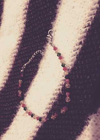 El Yapımı Kadın Boncuk Kolye/Bileklik - Görsel 7