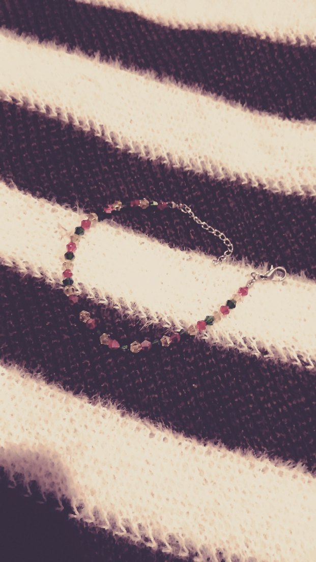 El Yapımı Kadın Boncuk Kolye/Bileklik - Görsel 5