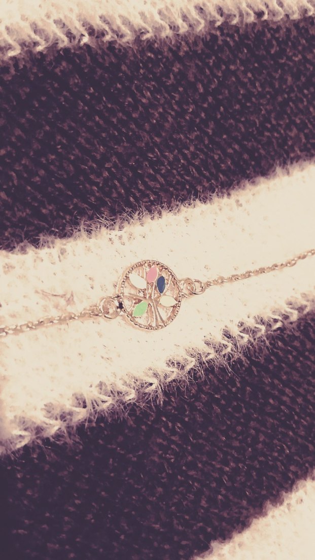 El Yapımı Ağaç desenli Nakışlı Çok Renkli Kadın El Zinciri - Görsel 2