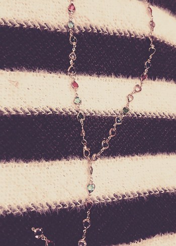 El Yapımı Uzun Çok Renkli Boncuklu Bohem Kolye - Görsel 3