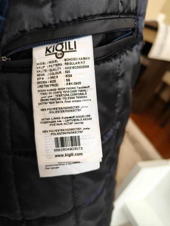 Düğmeli Gri Erkek Midi Mont kiğılı - Görsel 4