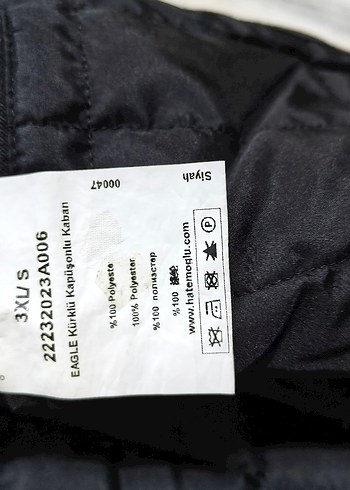 Düğmeli Siyah Erkek Midi Mont 3XL - Görsel 3