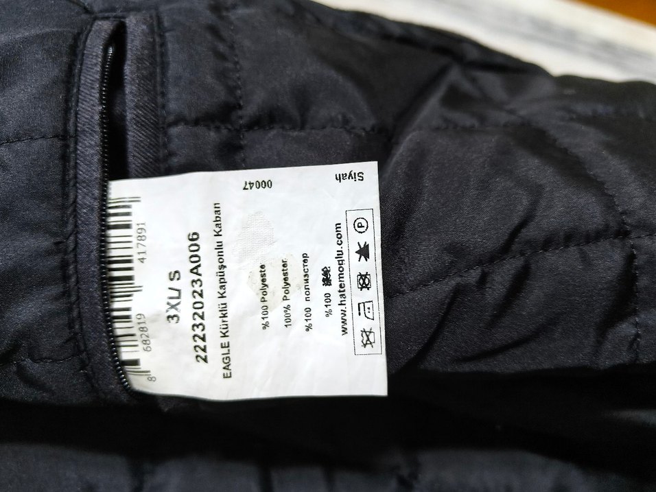 Düğmeli Siyah Erkek Midi Mont 3XL - Görsel 3