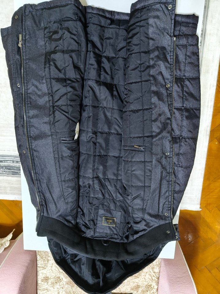 Düğmeli Siyah Erkek Midi Mont 3XL - Görsel 2