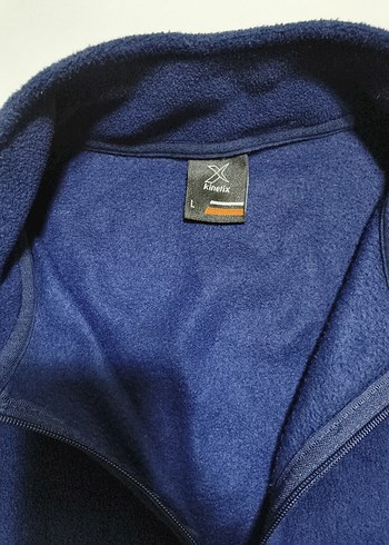 Erkek Lacivert Fermuarlı Yüksek Yakalı Polar - Görsel 2