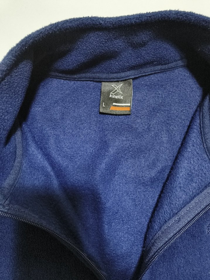 Erkek Lacivert Fermuarlı Yüksek Yakalı Polar - Görsel 2