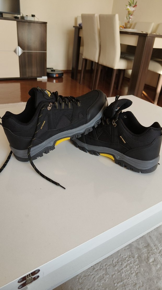 Siyah Bağcıklı Erkek Outdoor Ayakkabı - Görsel 3