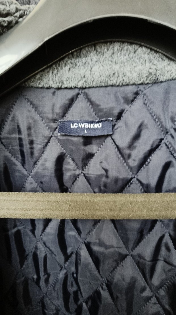 lacivert Örgü Yüksek Yakalı Erkek Hırka - Görsel 5