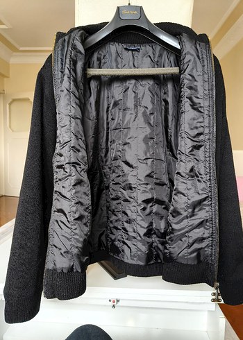 siyah Fermuarlı Erkek Sweatshirt - Görsel 2