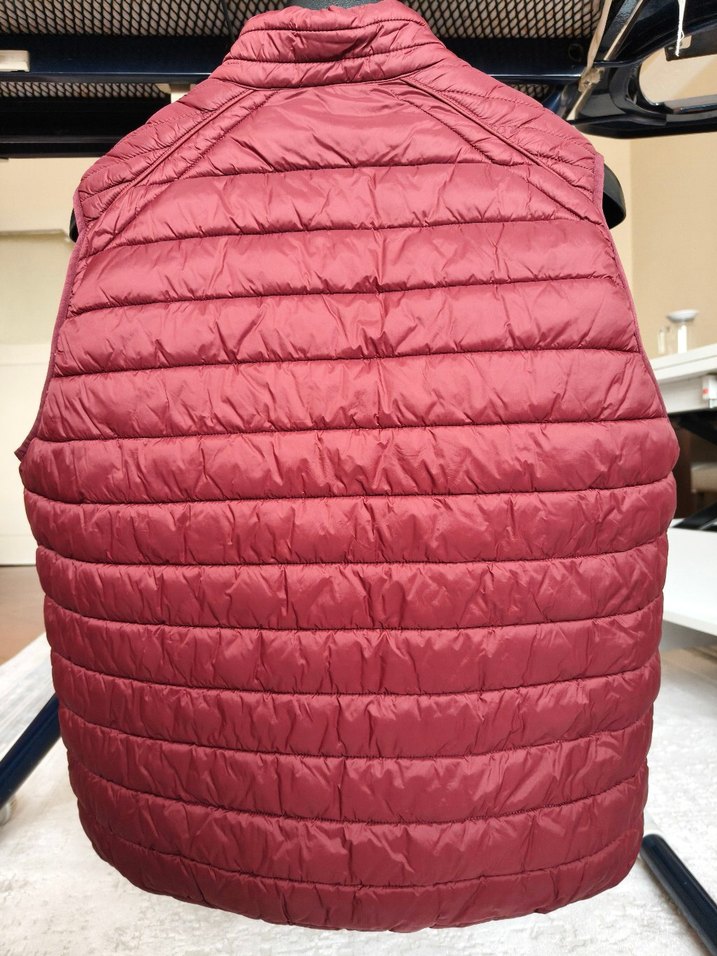 Bordo Fermuarlı Erkek Şişme Yelek - Görsel 2