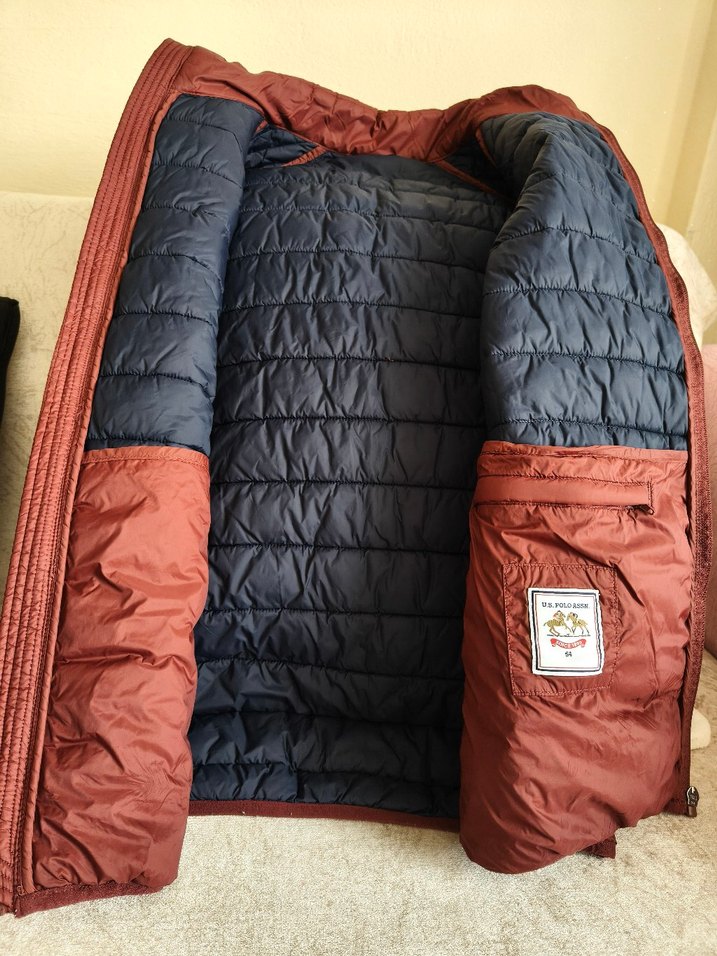 Bordo Fermuarlı Erkek Şişme Yelek - Görsel 3