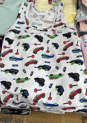 Renkli Baskılı Çocuk Atlet - Görsel 2