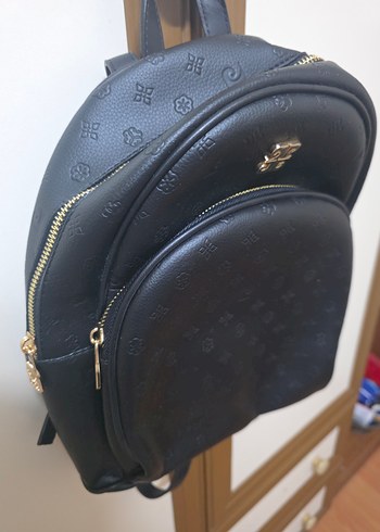 Siyah Deri Kadın Sırt Çantası - Görsel 2