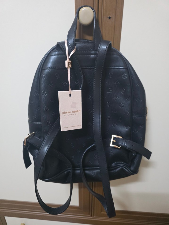 Siyah Deri Kadın Sırt Çantası - Görsel 3