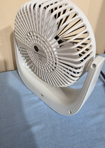 Beyaz Masaüstü Mini Vantilatör - Görsel 4