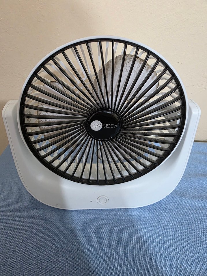 Beyaz Masaüstü Mini Vantilatör - Görsel 3