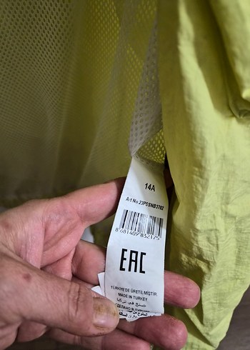 Sarı Parlak Fermuarlı Erkek çocuk Ceket - Görsel 6