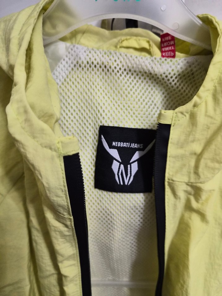 Sarı Parlak Fermuarlı Erkek çocuk Ceket - Görsel 3