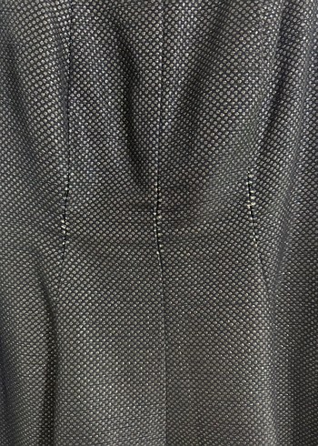 Siyah V Yaka Midi Abiye - Görsel 7