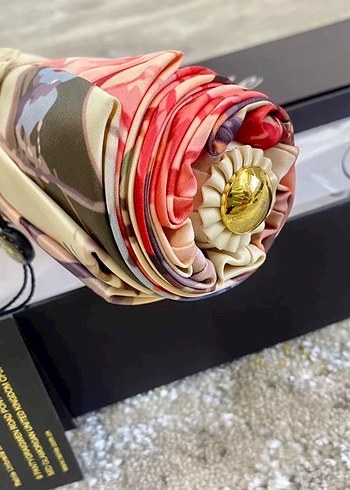 Bordo Payetli Parisian Kadın Şemsiye - Görsel 3