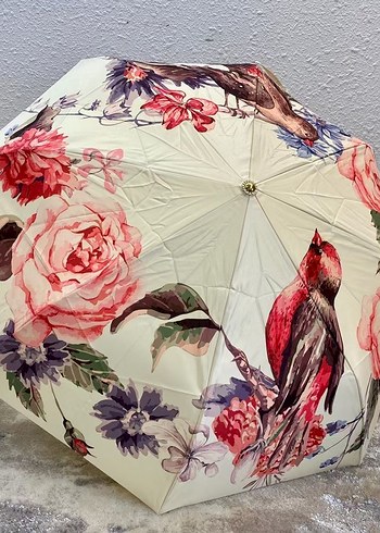 Bordo Payetli Parisian Kadın Şemsiye - Görsel 6