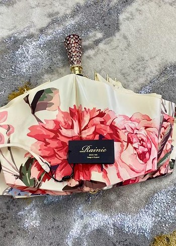 Bordo Payetli Parisian Kadın Şemsiye - Görsel 4