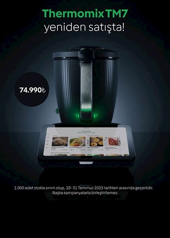 Thermomix TM7 Mutfak Robotu Siyah