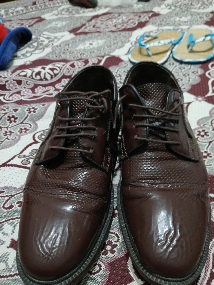 Kahverengi Deri Yılan Desenli Erkek Klasik Ayakkabı - Görsel 4