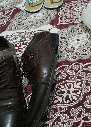 Kahverengi Deri Klasik Erkek Ayakkabısı - Görsel 6