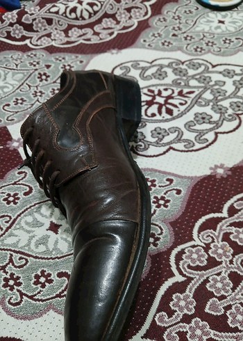 Kahverengi Deri Klasik Erkek Ayakkabısı - Görsel 3