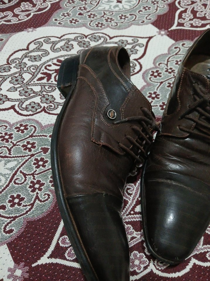 Kahverengi Deri Klasik Erkek Ayakkabısı - Görsel 2