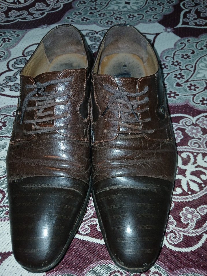 Kahverengi Deri Klasik Erkek Ayakkabısı - Görsel 4